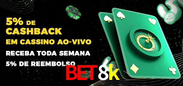 Promoções do cassino ao Vivo bet8k